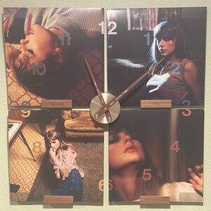 Taylor Swift Midnights Vinyl Clock Set Up
